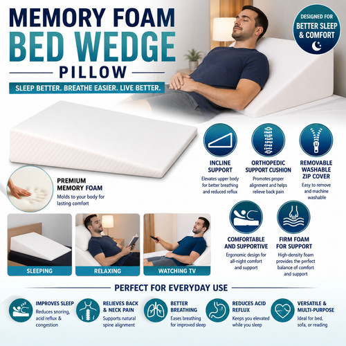 Memory foam bed - bed, pillow