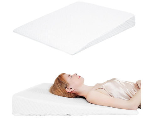Wedge pillow bed - bed,