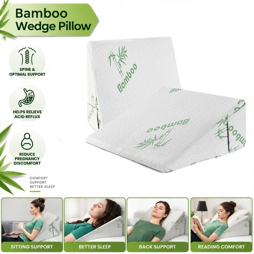 Bamboo wedge pillow memory - wedge,
