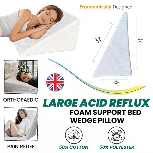 Bed wedge pillow large - wedge,