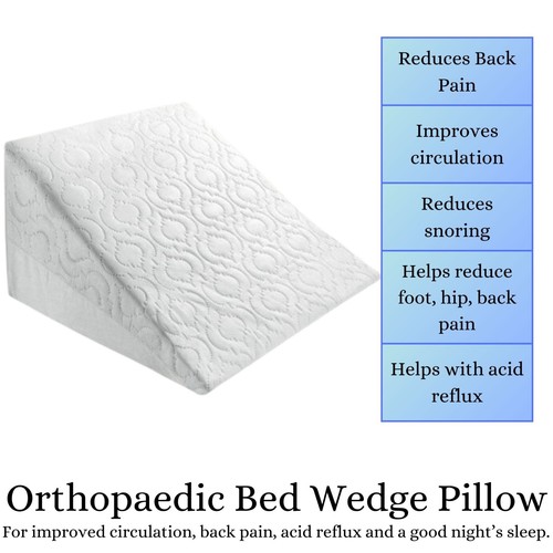 Bed support wedge foam pillow - bed,