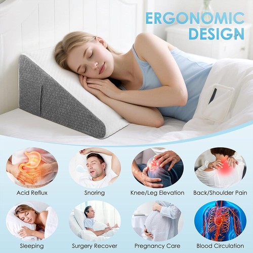 Triangle wedge pillow with - wedge,