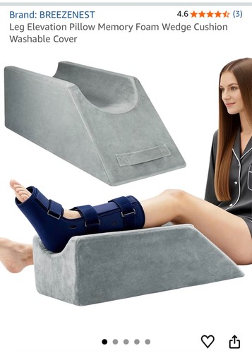 Leg elevation wedge pillow - elevation,