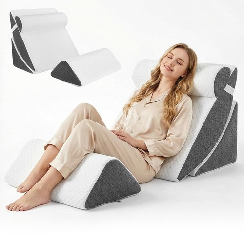 Bed wedge pillow piece - wedge, set